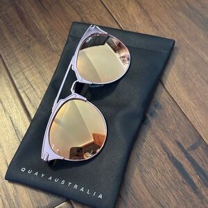 Quay Australia Rose Gold Sunglasses